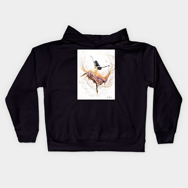 Violetta Ballerina Kids Hoodie by AshvinHarrison